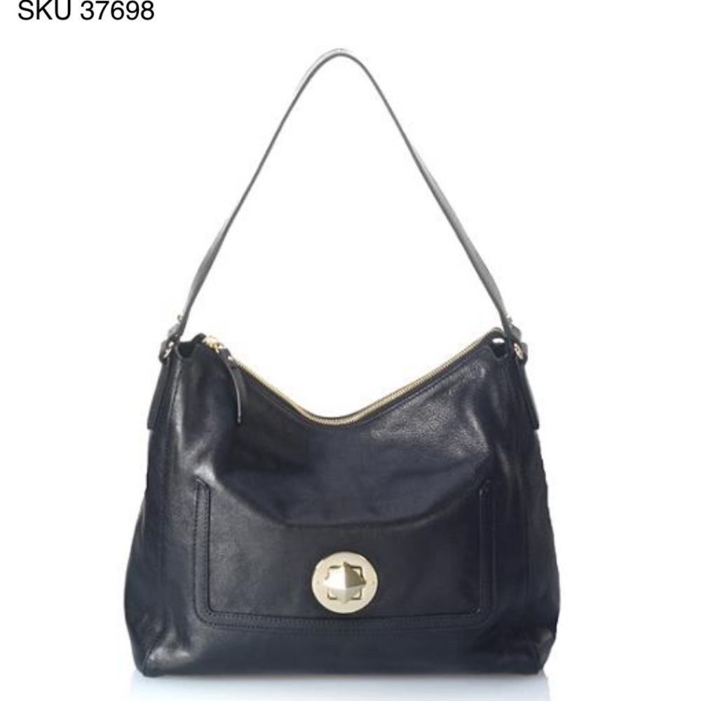 Kate Spade,  Chrystie St. Bianca Shoulder Bag in Black leather